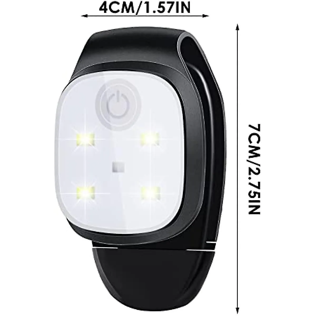 Head Torch Headlamp Headlight Outdoor Night Clip On Running Lights Reflective U