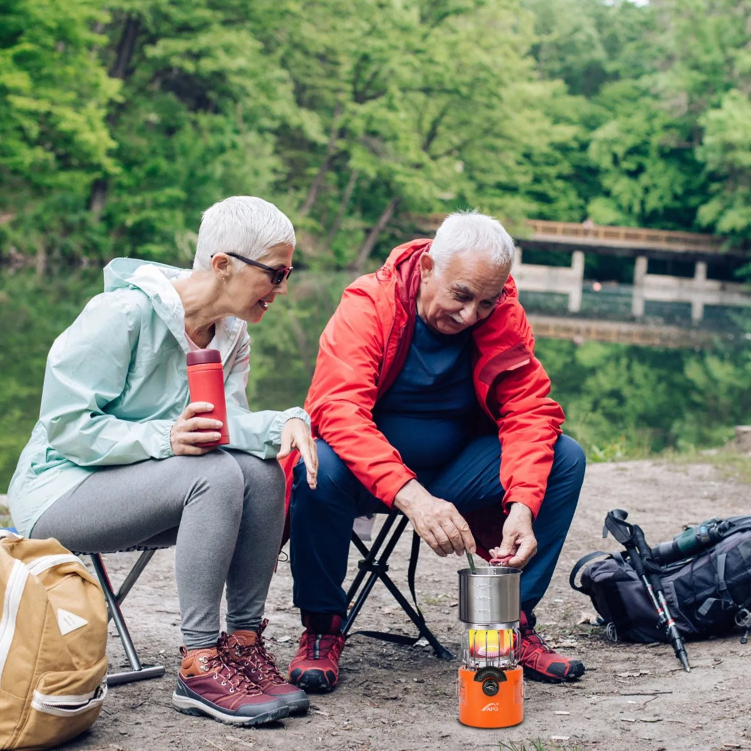 HeatForge Dual-Mode Outdoor Gas Stove & Heater