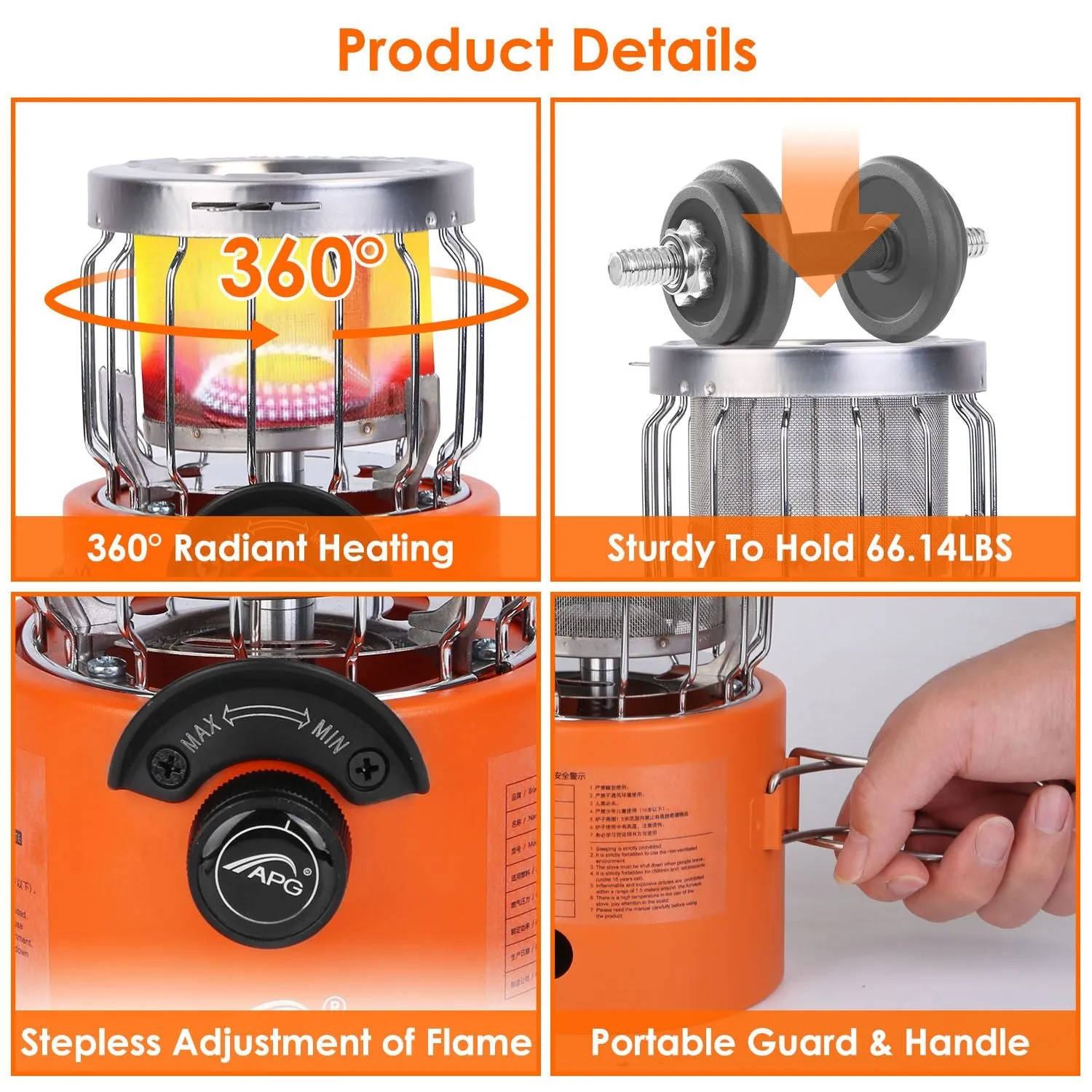 HeatForge Dual-Mode Outdoor Gas Stove & Heater