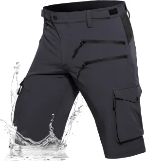 Hiauspor Men's Hiking Cargo Shorts Quick Dry Lightweight Casual Fishing Tactical Golf for Outdoor with 5 Pockets