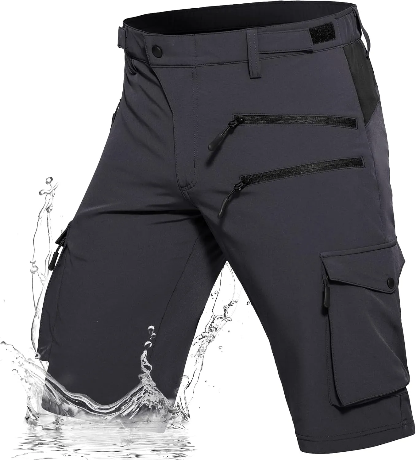 Hiauspor Men's Hiking Cargo Shorts Quick Dry Lightweight Casual Fishing Tactical Golf for Outdoor with 5 Pockets