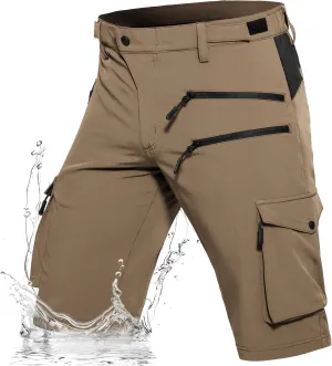 Hiauspor Men's Hiking Cargo Shorts Quick Dry Lightweight Casual Fishing Tactical Golf for Outdoor with 5 Pockets