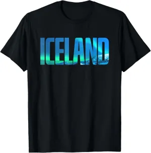 Icelandic Lights Reykjavik Vacations Iceland T-Shirt
