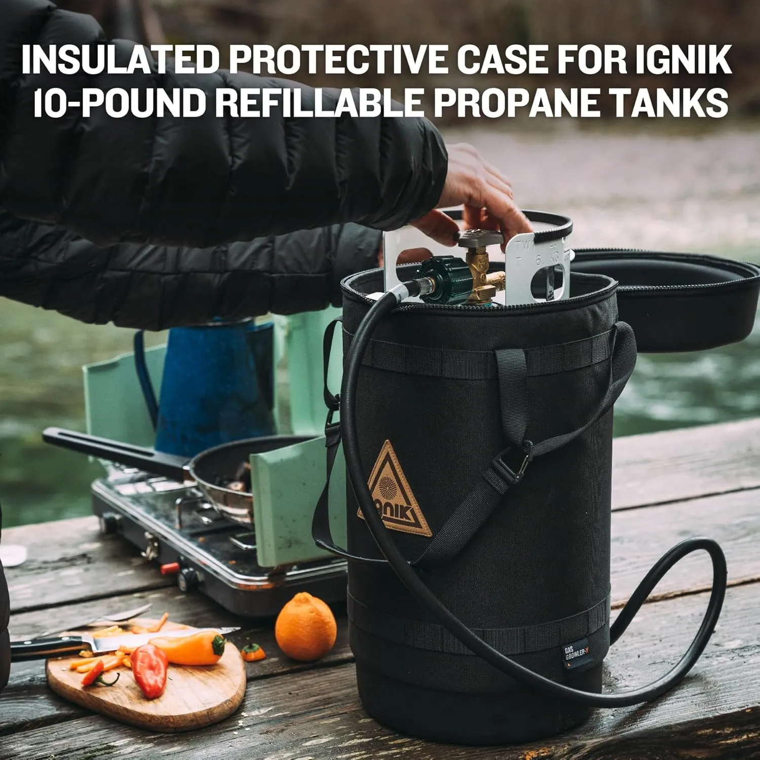 Ignik Gas Growler Carry Case for Refillable Propane Tank