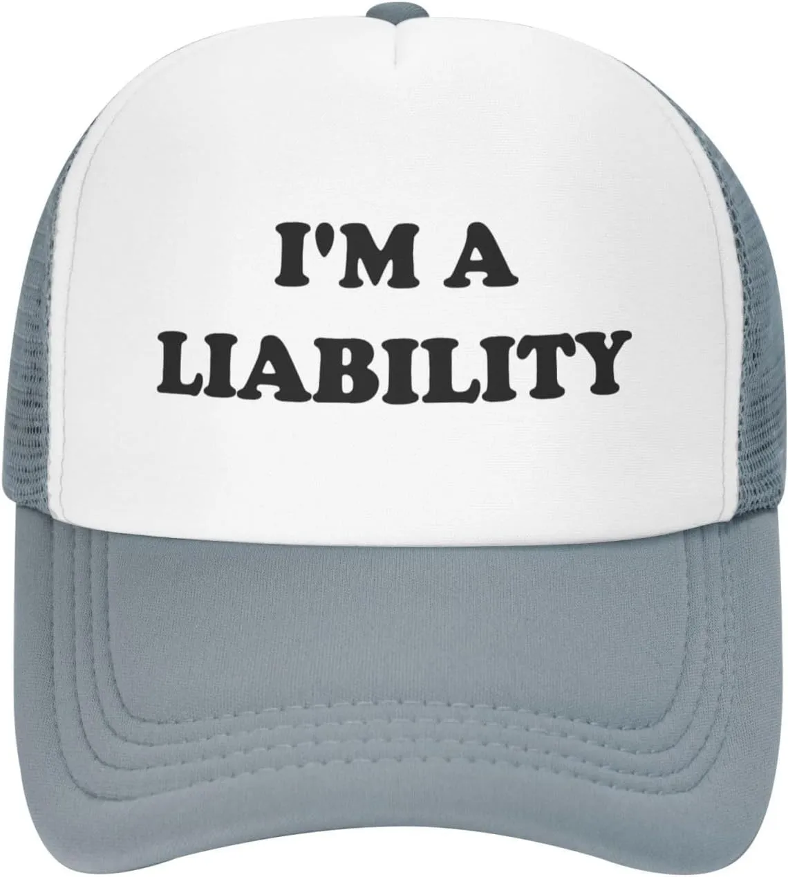 I'm A Liability Hat Funny Trucker Hats Adjustable Classic Fishing Cap for Men and Women Black