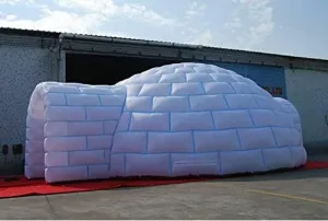 Inflatable Family Camping Recreation Dome Igloo Tent Custom Colors (Size: 26 x 18 x 8ft.)
