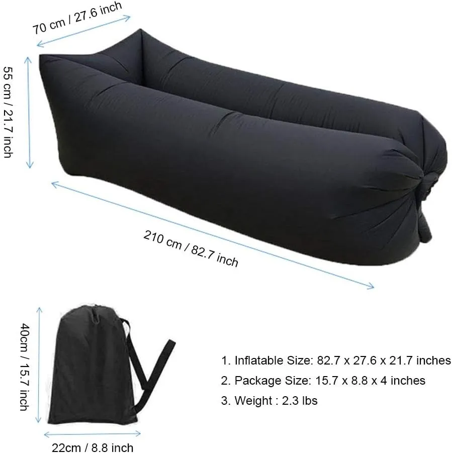 Inflatable Lounger Air Chair Sofa Bed Lazy Bag Sofa Been Sleeping Sand Beach Lay Bag Couch