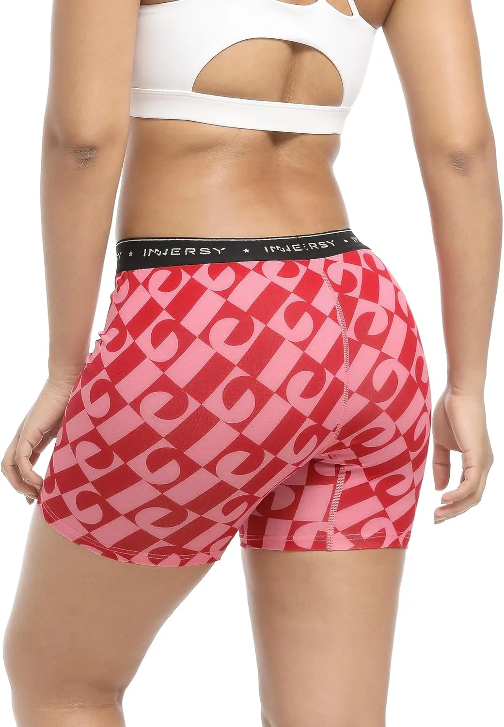 INNERSY Women's 4" Inseam Boxers Briefs Cotton Boyshorts Underwear Ladies Panties 3-Pack