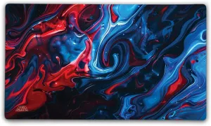 Izzet TCG Playmat with Carry Bag, 14x24, 3mm Double Stitched Edge, Cloth Top, Neoprene Rubber Base, USA Made, only from Jank Mats!
