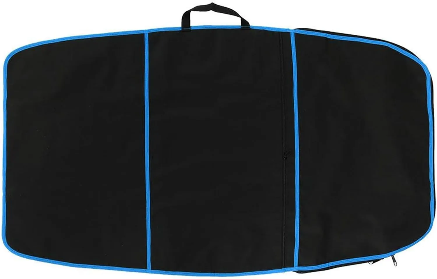 Jadeshay Surfboard Bodyboard Carry Bag, 48 * 28 Inch Durable Polyester Cover with Side Handle, Double Zipper and Extra Storage Pocket for Surfing Accessories (Blue Stripe)