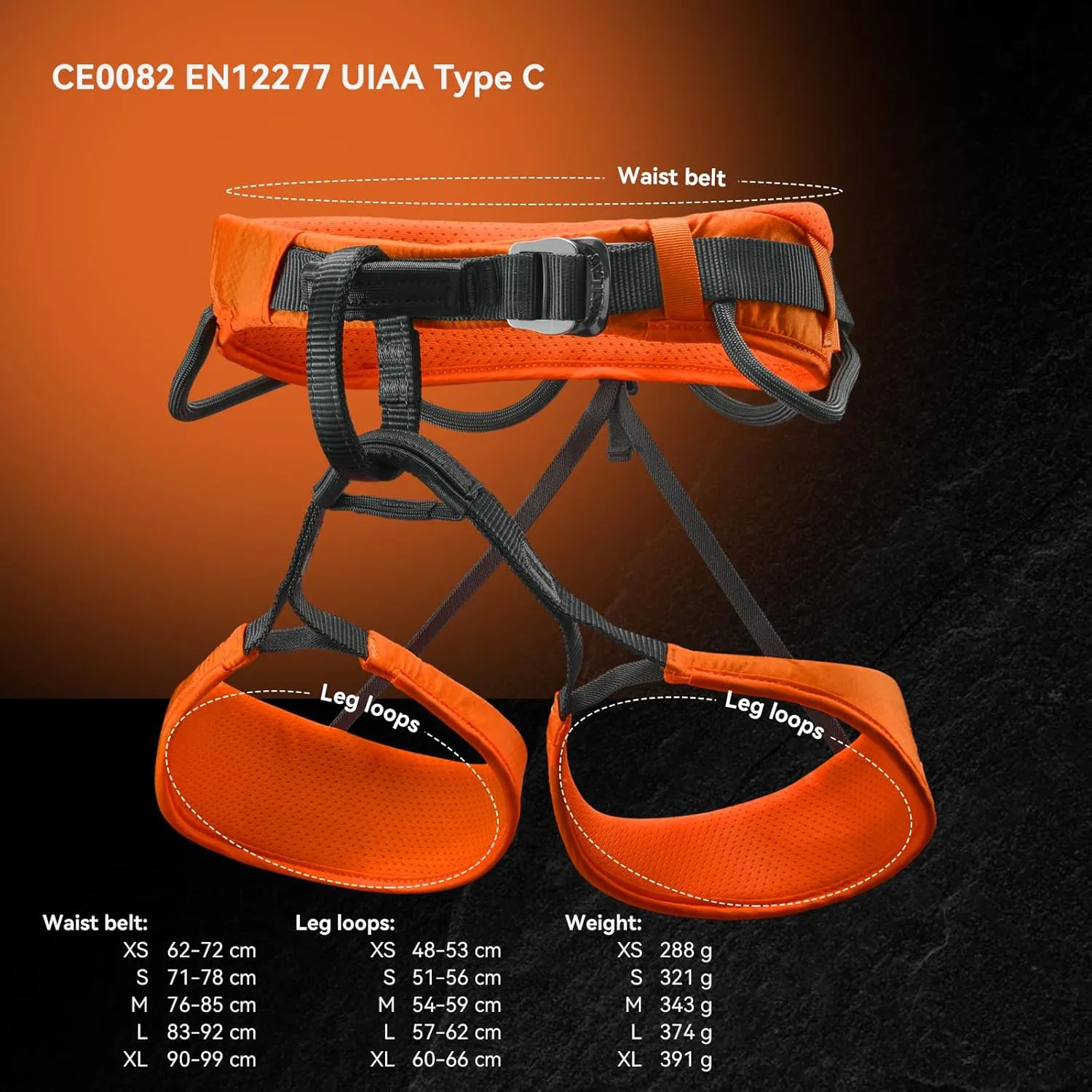 KAILAS Airo Rock Climbing Harness Men Mountaineering Tree Ice Climbing Women Half Body Safety Belt Rappelling