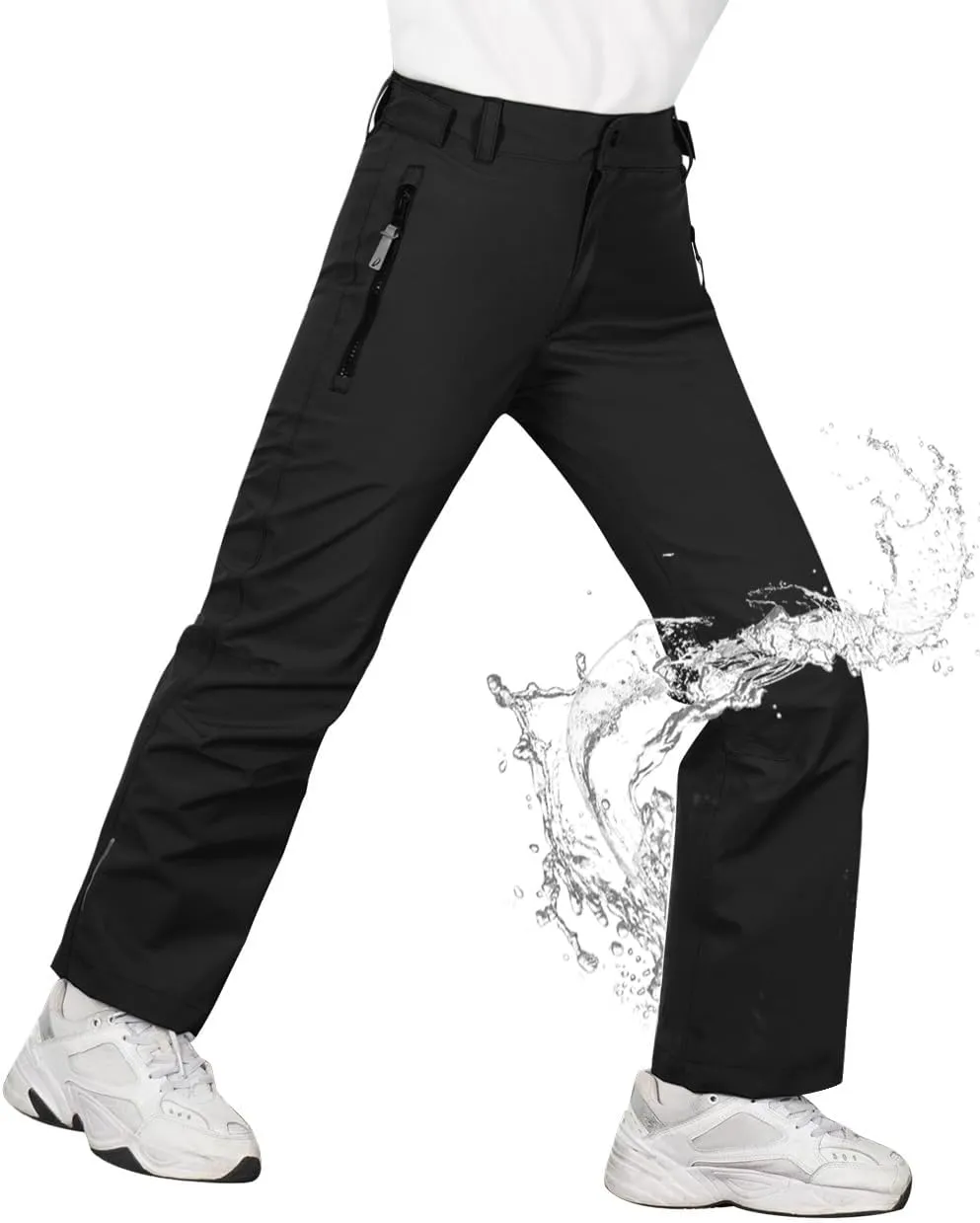 Kids Hiking Pants Waterproof Quick Dry Boys Camping Cargo Pant Lightweight Softshell Uniform Pants for Kid Girls