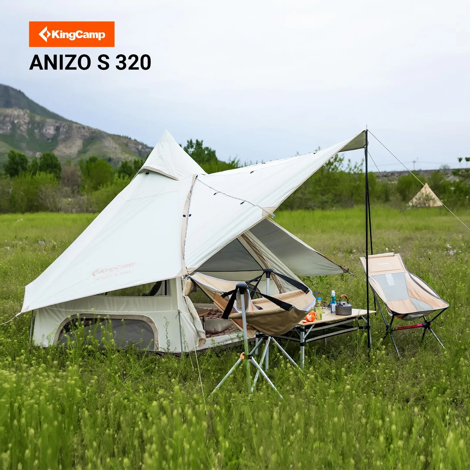 KingCamp Double Spire Tent & SNOWFLAKE Sleeping Bag Bundle