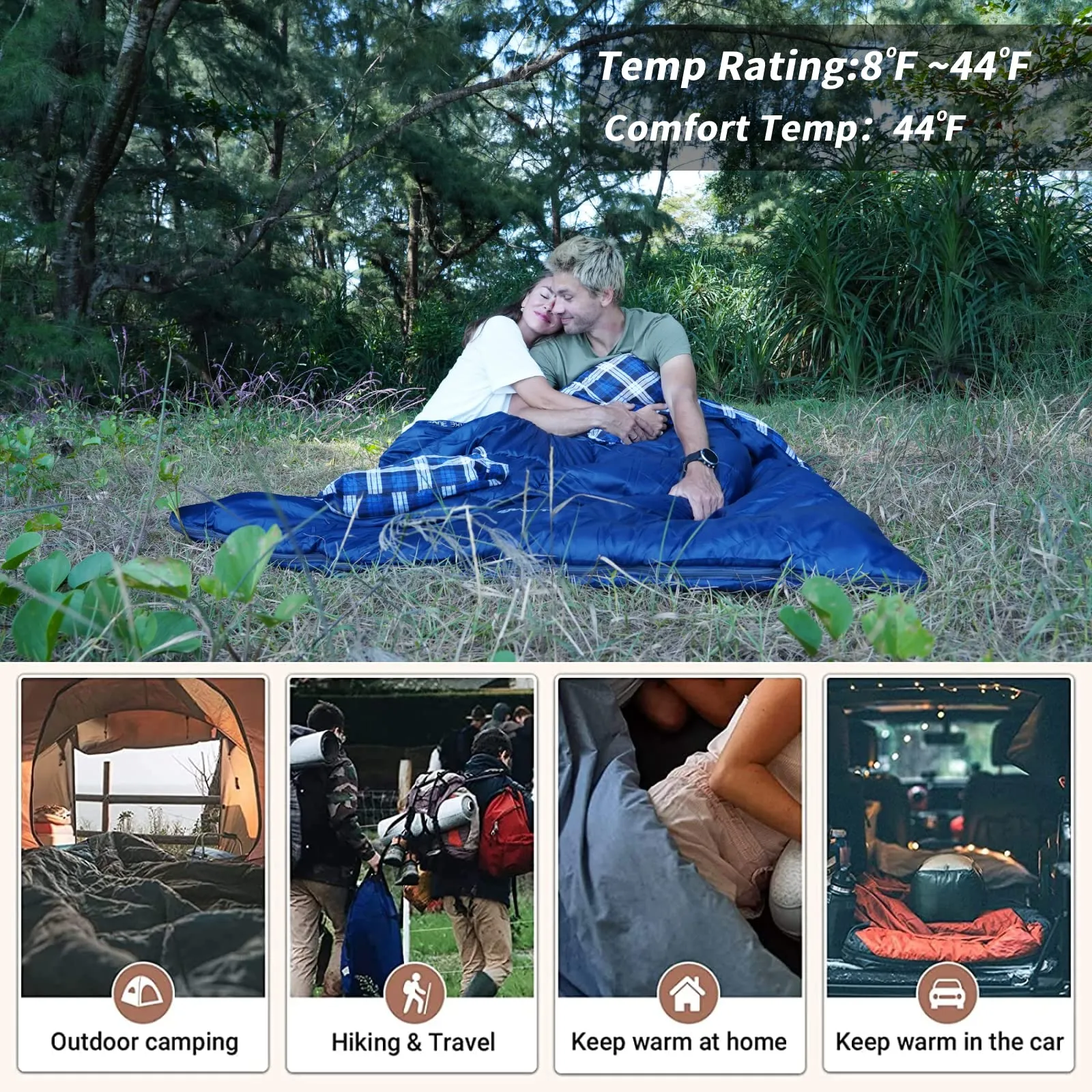 KingCamp Double Spire Tent & SNOWFLAKE Sleeping Bag Bundle