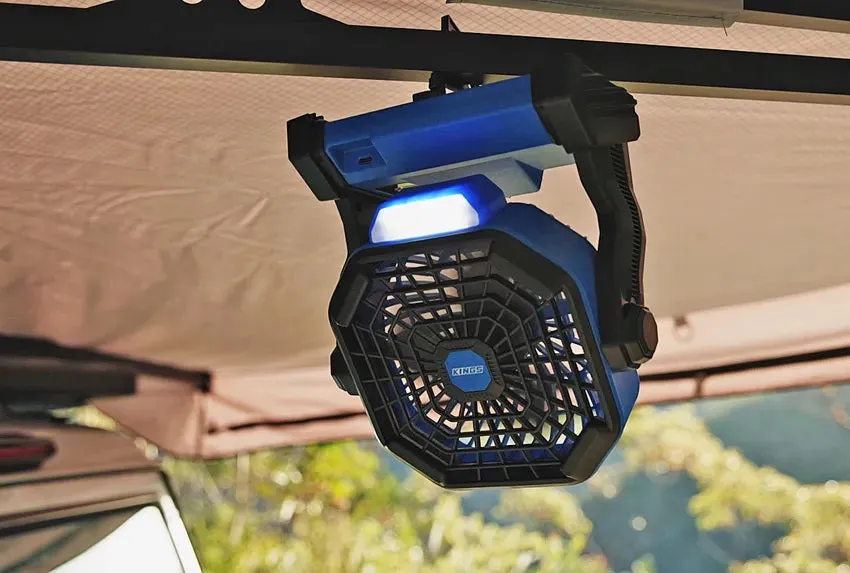 Kings 2in1 Lithium Rechargeable LED Light/Fan