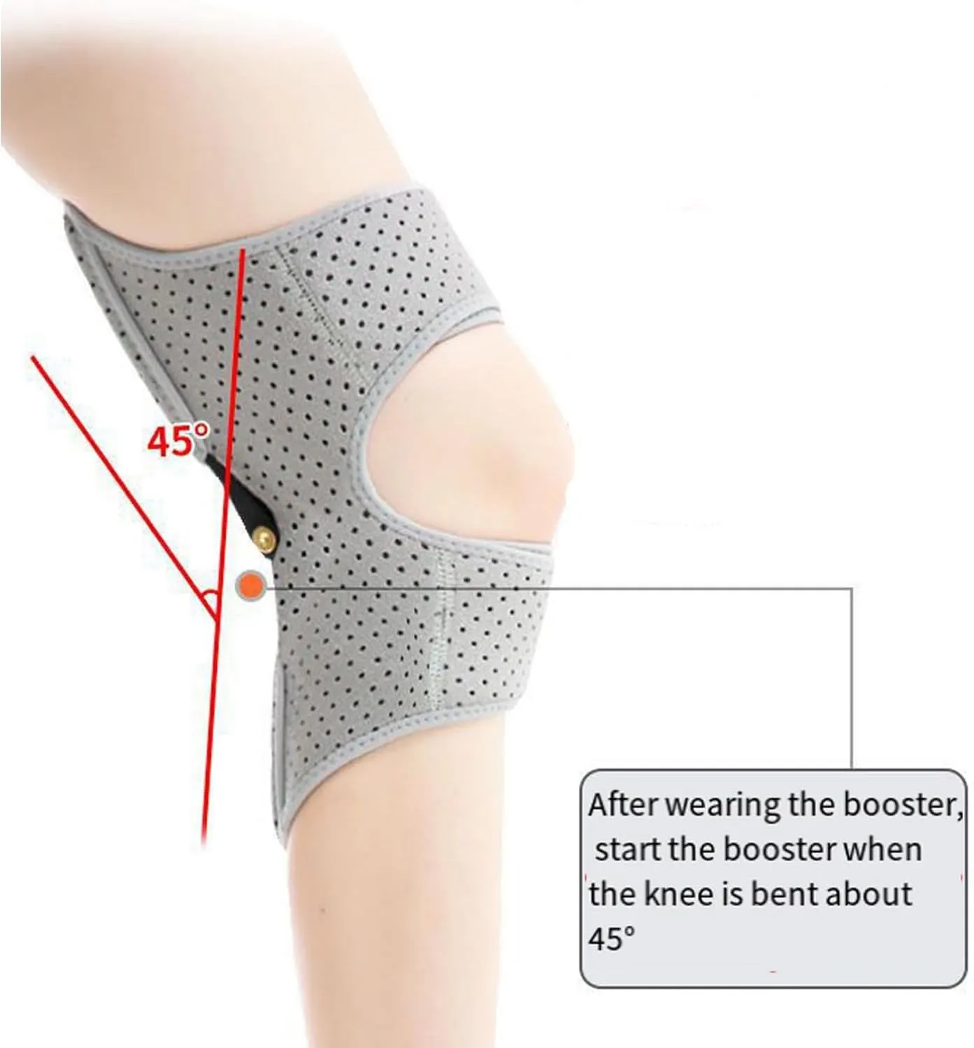 Knee Assistive Device, Knee Booster, Knee Booster Brace Joint Support Spring Stabilizer, for Climbing and Squatting