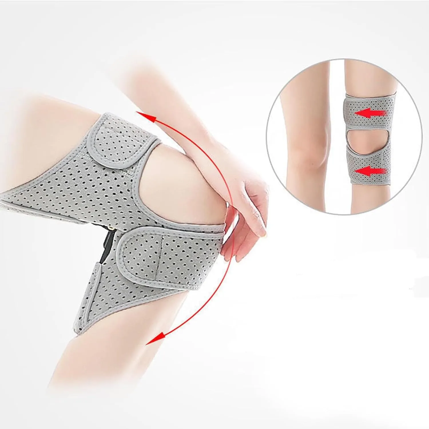 Knee Assistive Device, Knee Booster, Knee Booster Brace Joint Support Spring Stabilizer, for Climbing and Squatting