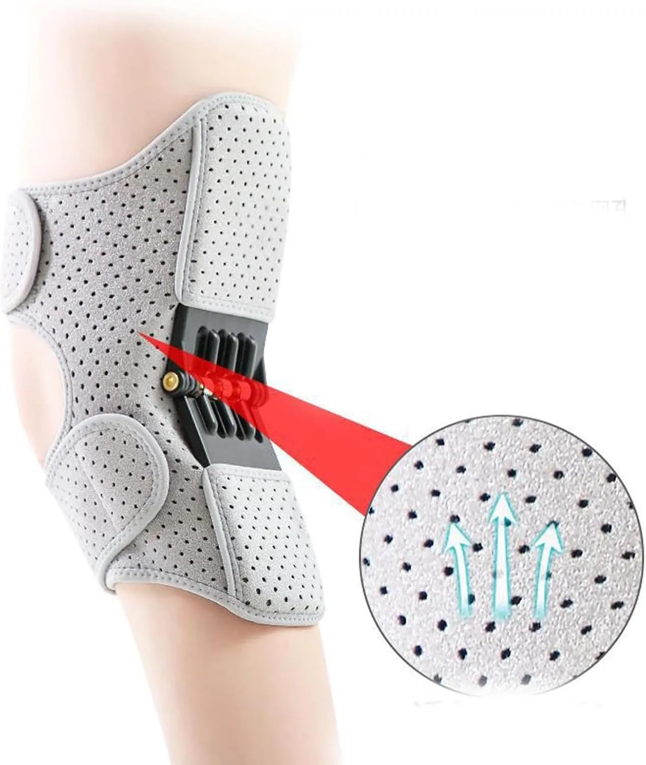 Knee Assistive Device, Knee Booster, Knee Booster Brace Joint Support Spring Stabilizer, for Climbing and Squatting