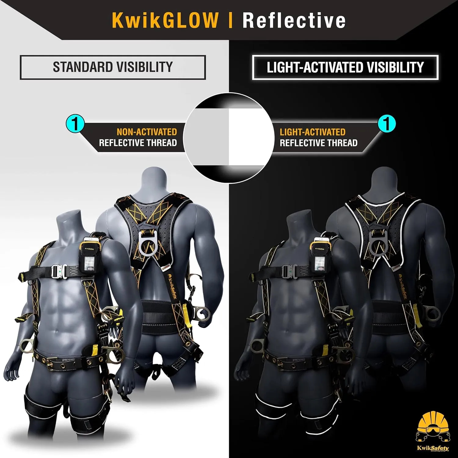 KwikSafety - Charlotte, NC - TYPHOON Ironworker Safety Harness [3 D-Ring, Tool Lanyard Loop] Construction ANSI Tested OSHA