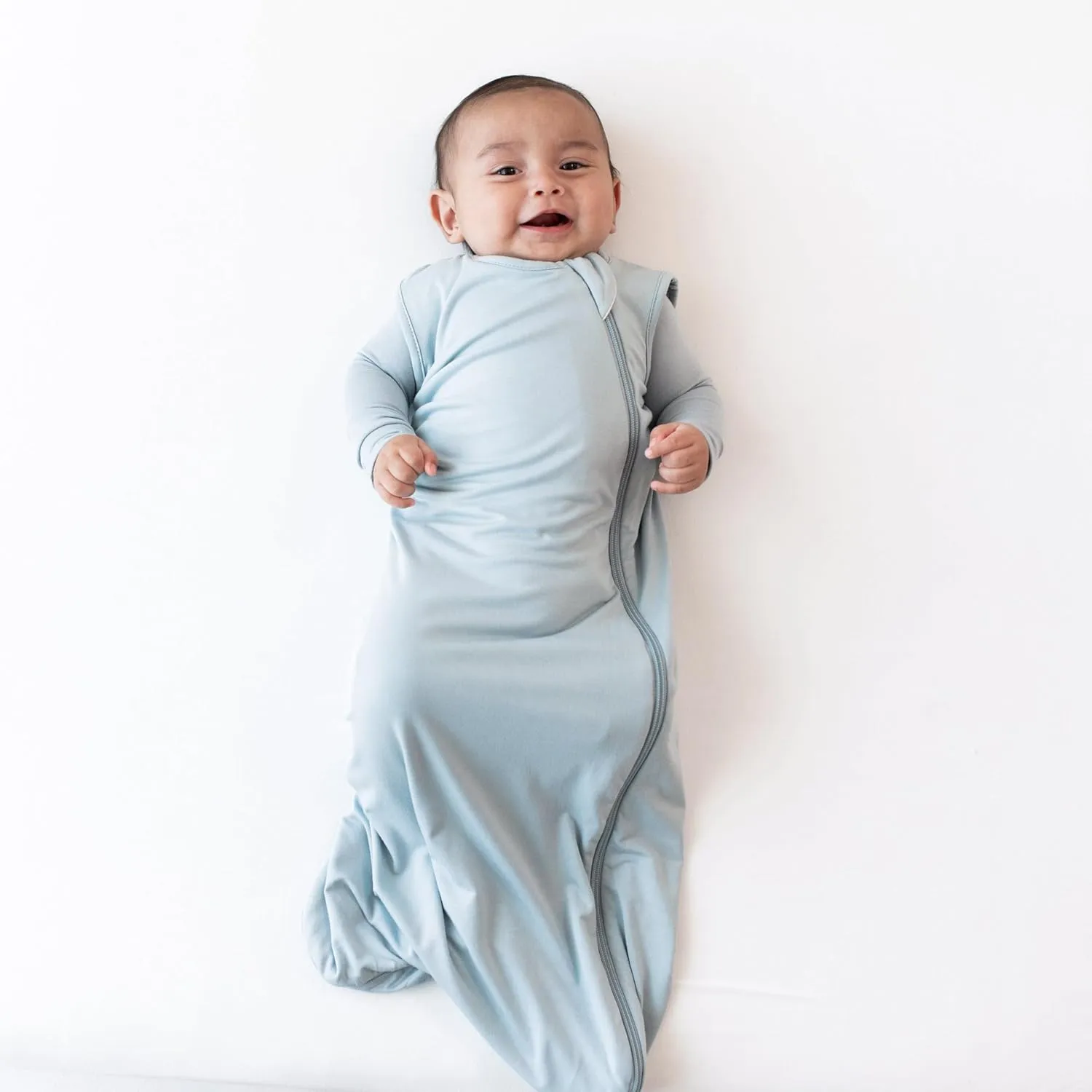 KYTE BABY Unisex Sleep Bag for Babies and Toddlers, 97% Rayon Made From Bamboo, 3% Spandex, 0.5 Tog (Large, Fog)