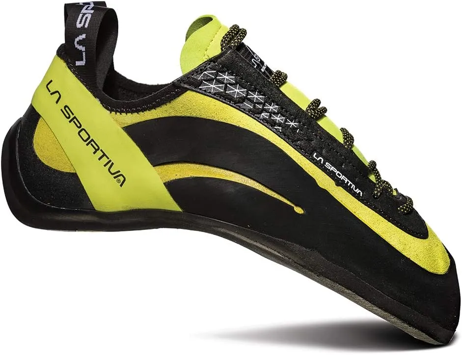 La Sportiva Mens Miura Performance Rock Climbing Shoes, Lime, 9