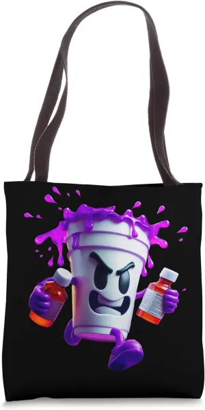 Lean shirts, Purple Drank, Dirty Double cup, Lean Line Tote Bag
