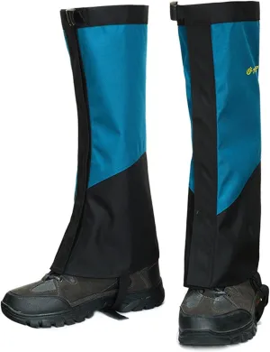 Leg Gaiters, Hiking Leggings Waterproof Warmth Adjustable Snow Boot Covers for Outdoor Walking Climbing Hunting Skiing