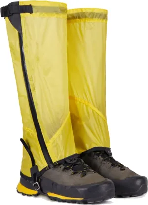 Leg Gaiters Waterproof Leggings and Adjustable Snow Boot Gaiters for Hiking, Walking, Hunting, Mountain Climbing and Snowshoeing (Color : Yellow, Size : X-Small)