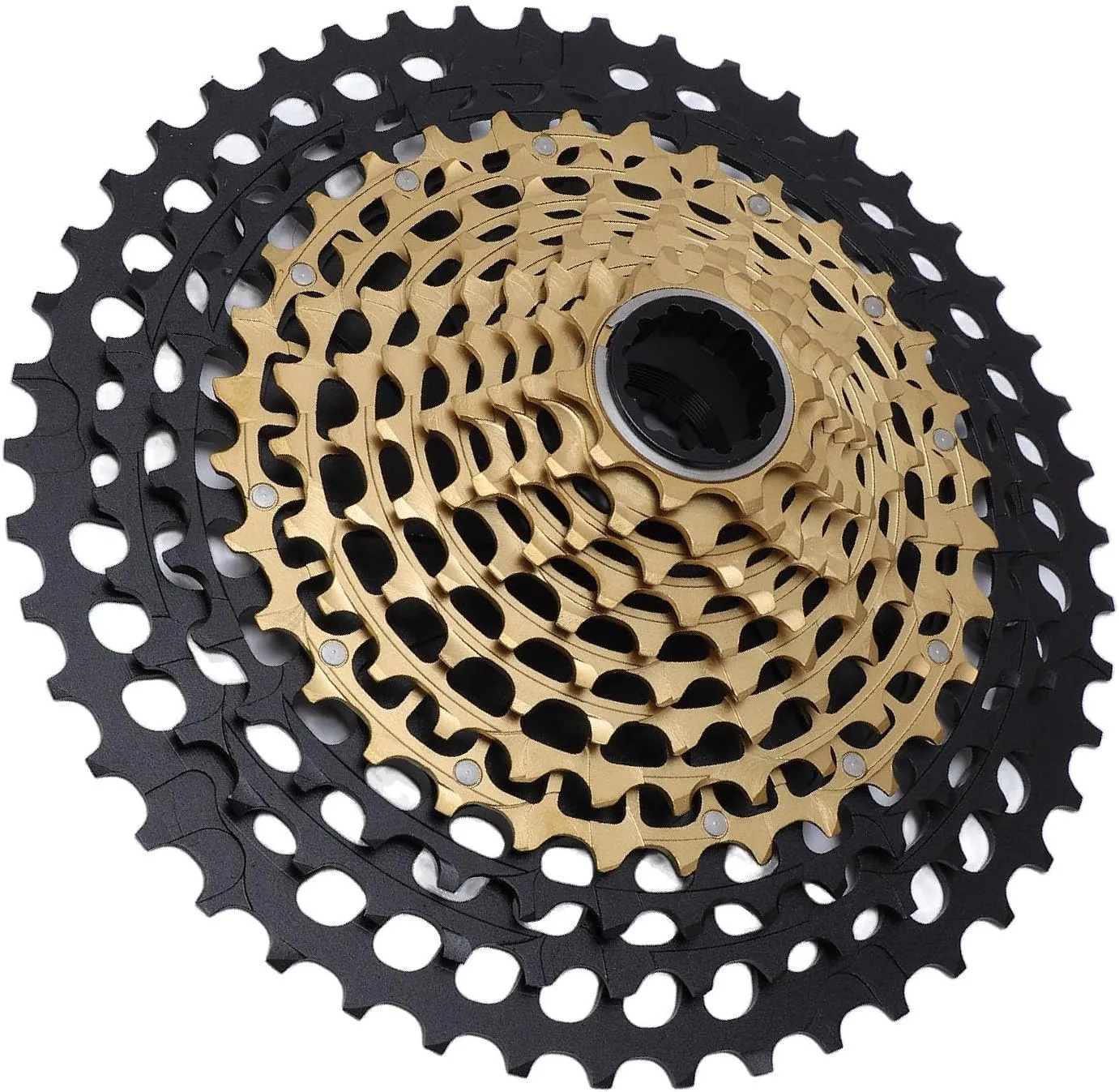 Lightweight Bike Freewheel, Precise Mountain Bike Cassette Rugged Construction 12 Speed Hollow Out for Cycling