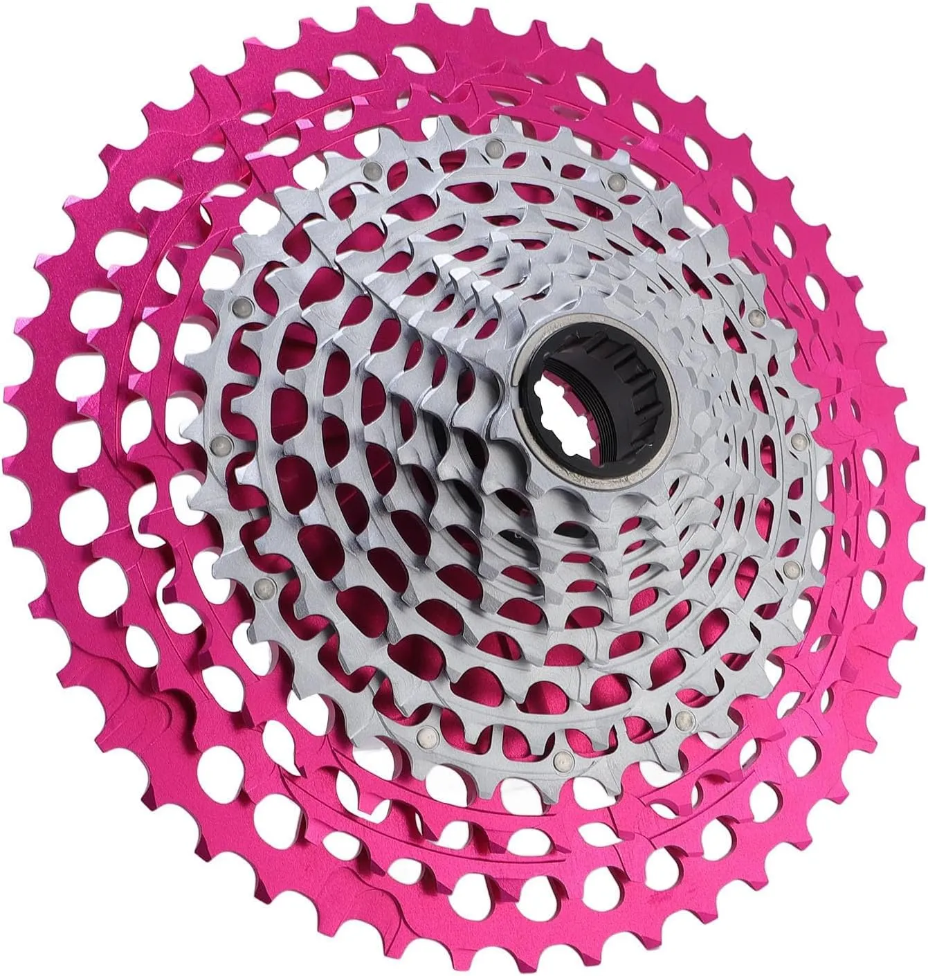 Lightweight Bike Freewheel, Precise Mountain Bike Cassette Rugged Construction 12 Speed Hollow Out for Cycling