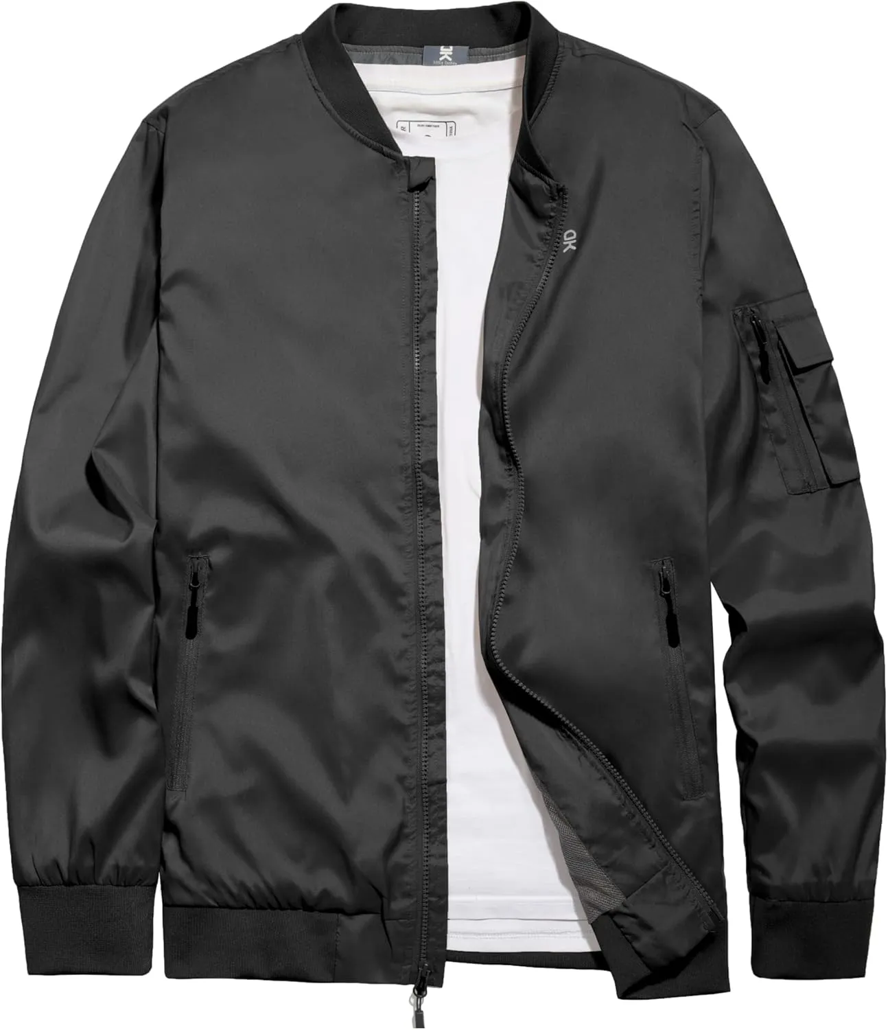 Little Donkey Andy Men's Lightweight Bomber Jacket Causal Fashion Flight Windbreaker Fall Spring Outdoor Coat