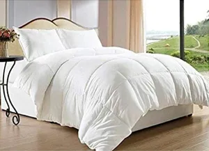 Luxury Ultra Plush Down Alternative Double-Filled Comforter, King/Cal King, White