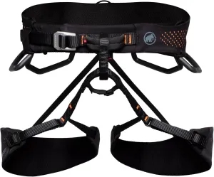Mammut Comfort Fast Adjust Climbing Harness - Men's Black/Safety Orange Medium