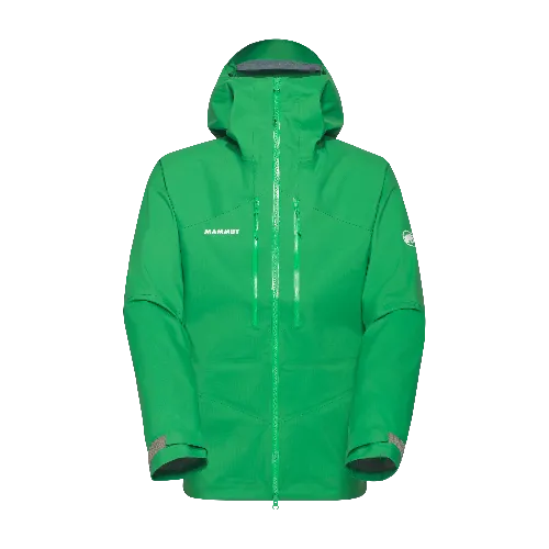 Mammut Men's Taiss HS Green Hooded Jacket - Pinea Medium Regular Fit