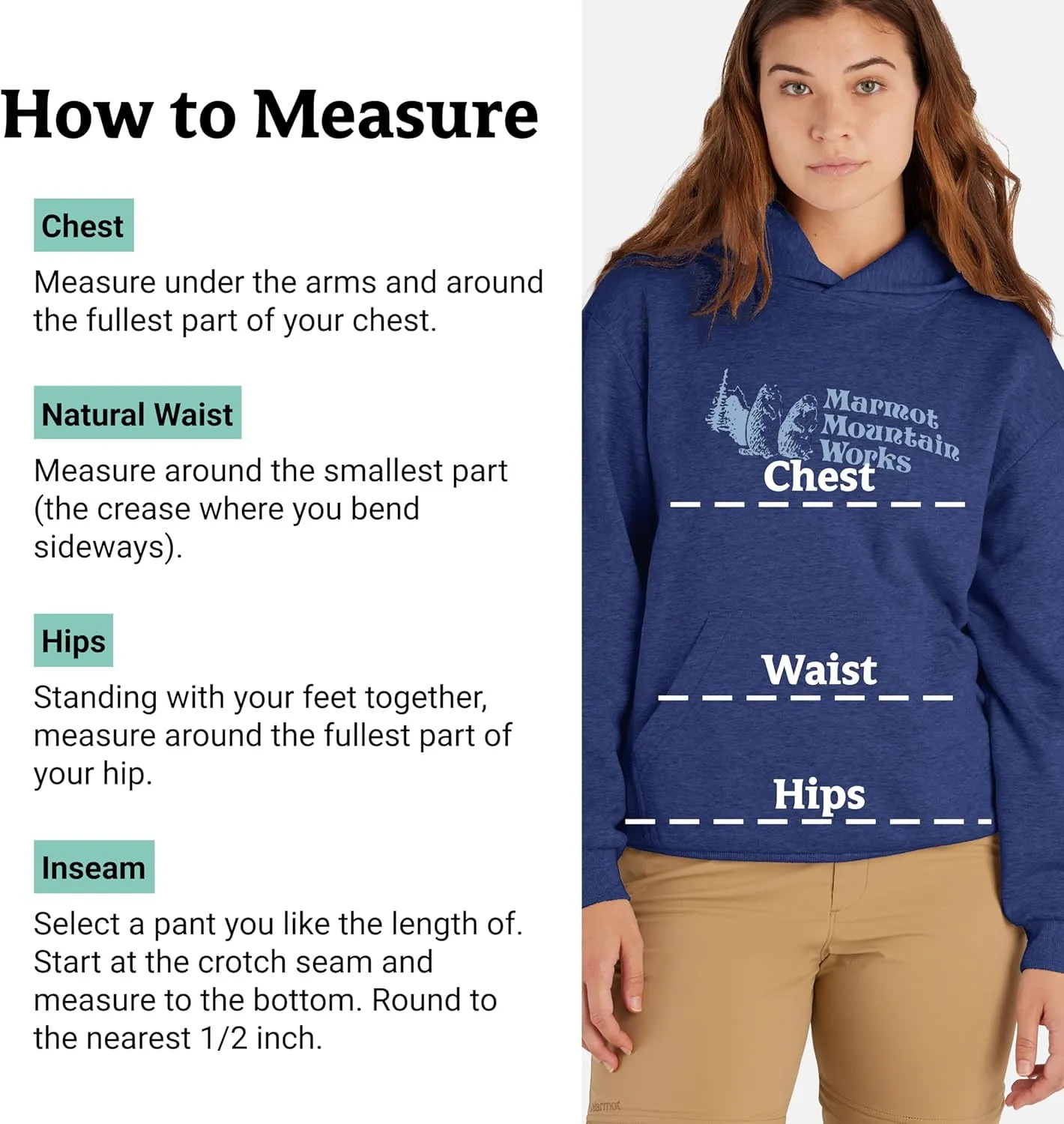 MARMOT Women's Marmot for Life Hoody - Hooded Sweatshirt with Screen Printed Graphic, Double-Layer Hood and Kangaroo Pocket