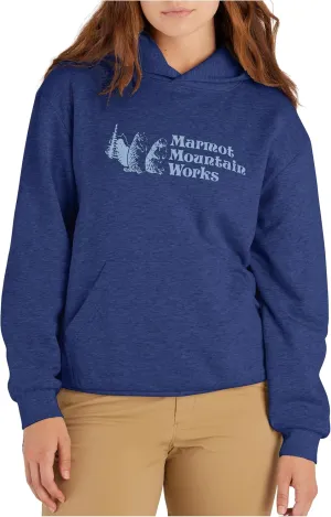 MARMOT Women's Marmot for Life Hoody - Hooded Sweatshirt with Screen Printed Graphic, Double-Layer Hood and Kangaroo Pocket