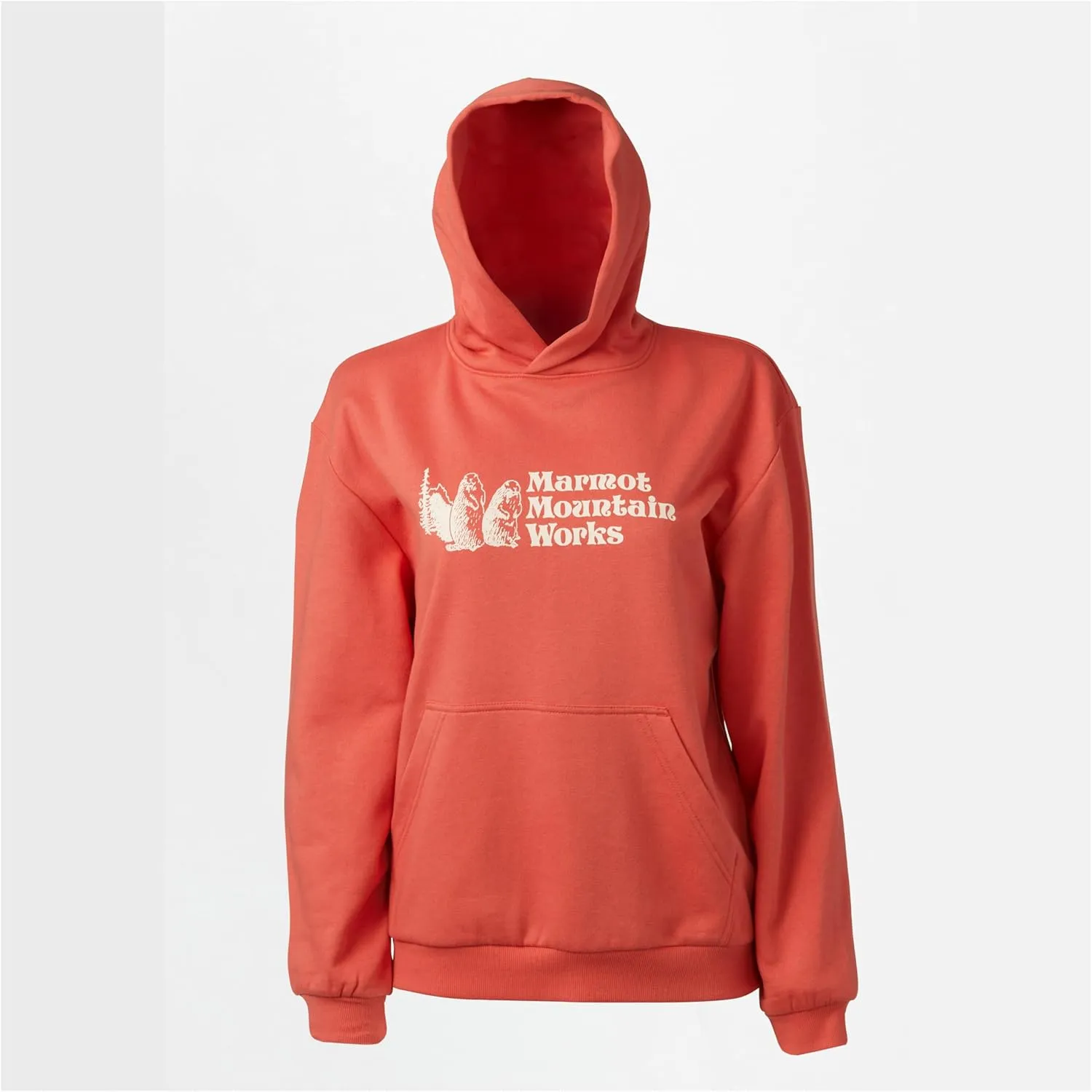 MARMOT Women's Marmot for Life Hoody - Hooded Sweatshirt with Screen Printed Graphic, Double-Layer Hood and Kangaroo Pocket