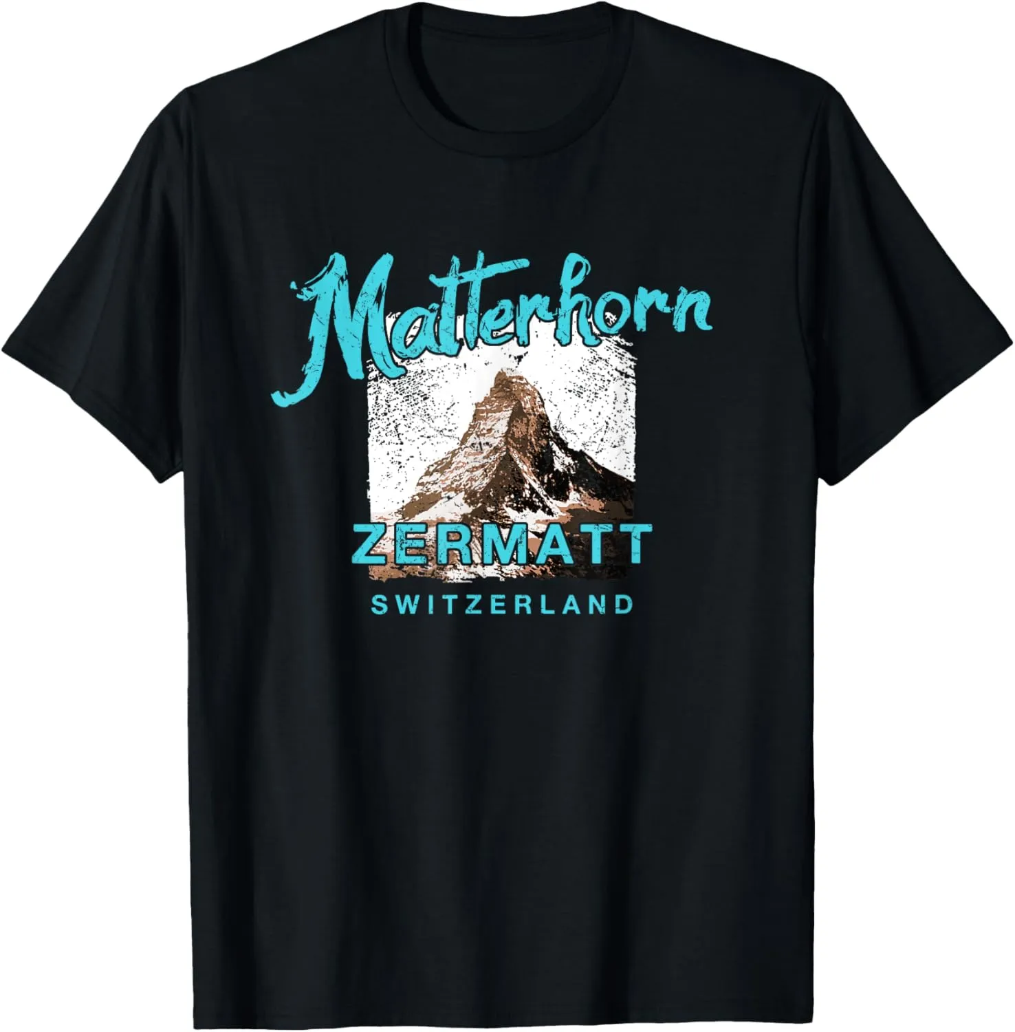Matterhorn Mountain Switzerland Zermatt Rock Climbing T-Shirt