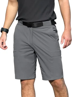 Men's Hiking Cargo Shorts Quick Dry Lightweight Casual Stretch Golf Work Shorts with Pocket & Belt for Summer Outdoor