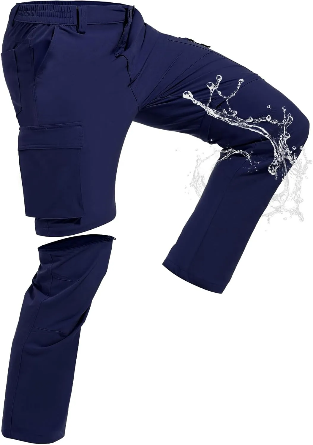 Men's Hiking Convertible Pants Quick Dry Lightweight Zip Off Cargo Pant Waterproof Fishing Shorts for Outdoor,Safari,Camping