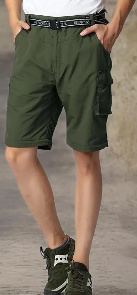 Mens Hiking Pants Convertible Zip Off Shorts Outdoor Quick Dry Lightweight Fishing Travel Safari Cargo Trouser