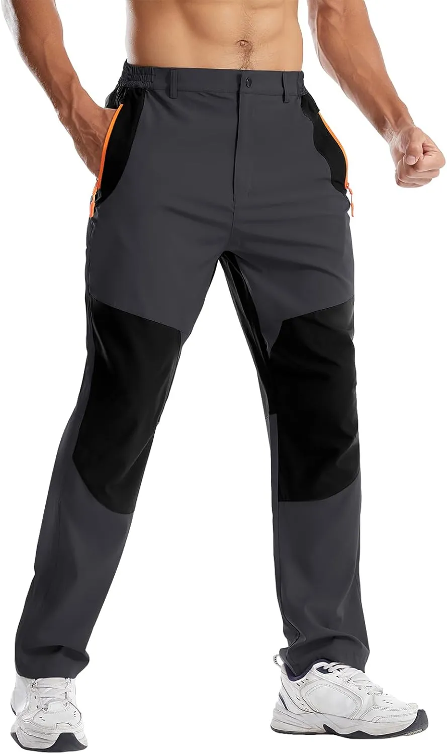 Men's Hiking Pants Lightweight Cargo Pants Quick Dry Water Resistant Outdoor Pants for Work Fishing Climbing