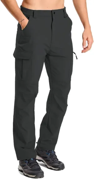 Mens Lightweight Hiking Cargo Pants Quick Dry Waterproof Travel Fishing Climbing Outdoor Tactical Work Pants for Men