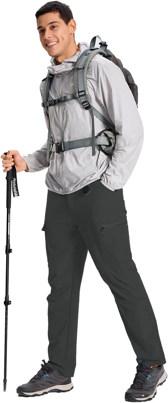 Mens Lightweight Hiking Cargo Pants Quick Dry Waterproof Travel Fishing Climbing Outdoor Tactical Work Pants for Men