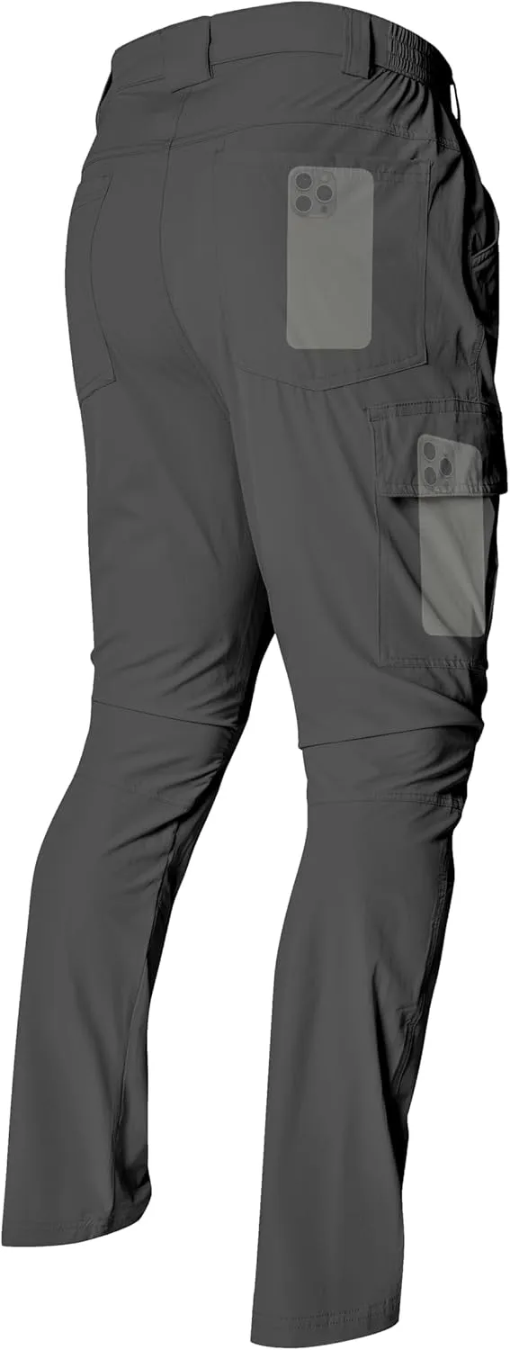 Men's Lightweight Hiking Cargo Pants Waterproof Quick Dry Travel Climbing Camping Fishing Mens Work Pants Outdoor