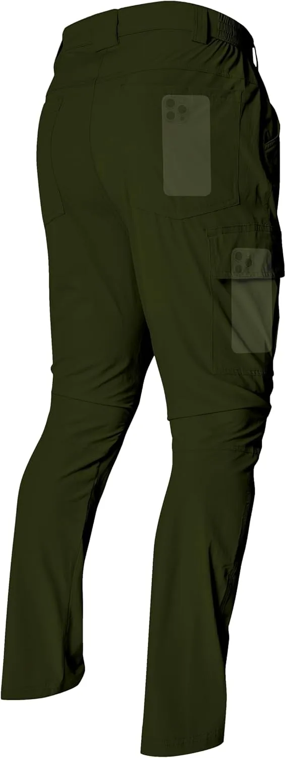 Men's Lightweight Hiking Cargo Pants Waterproof Quick Dry Travel Climbing Camping Fishing Mens Work Pants Outdoor
