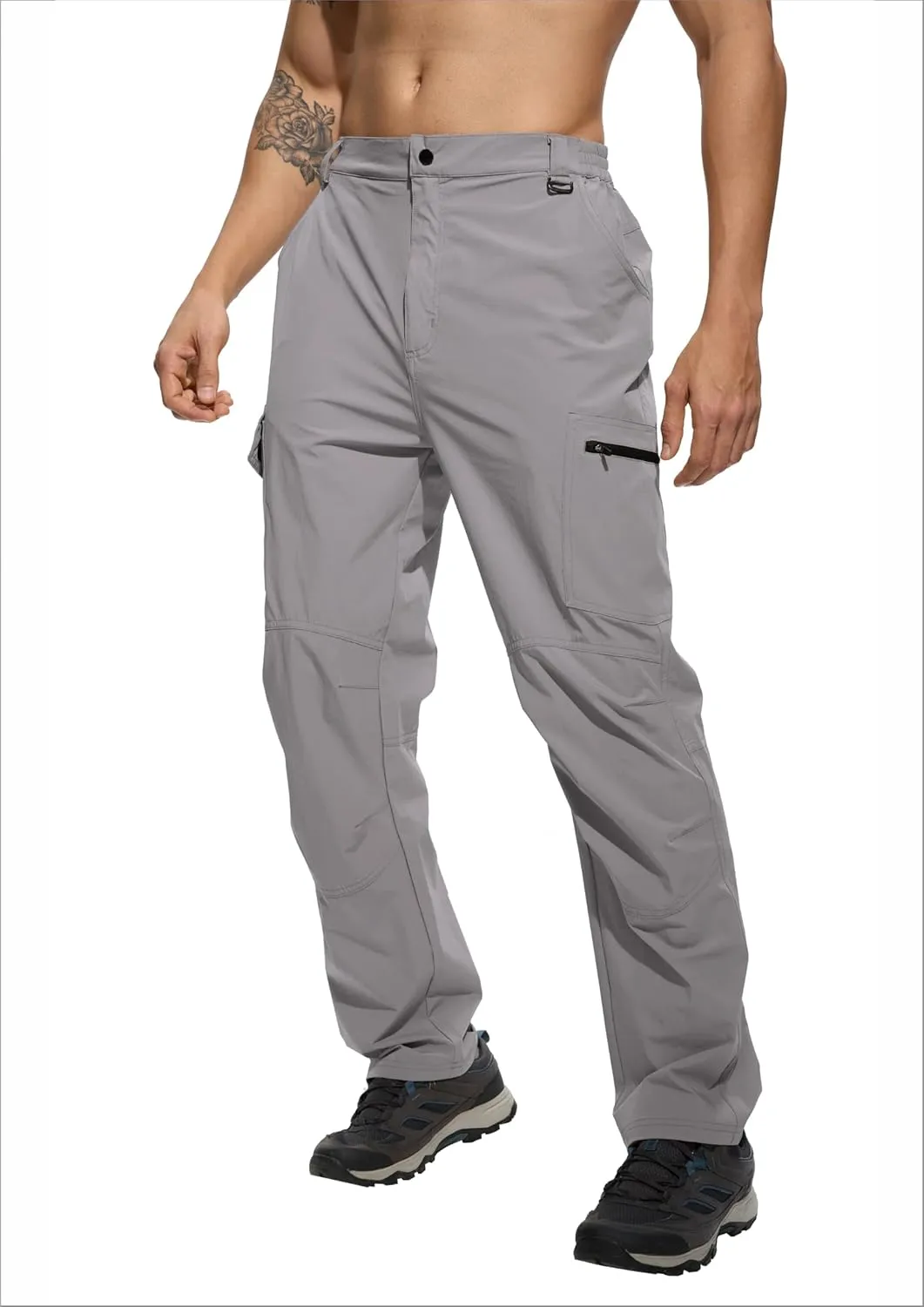 Men's Lightweight Hiking Cargo Pants Waterproof Quick Dry Travel Climbing Camping Fishing Mens Work Pants Outdoor