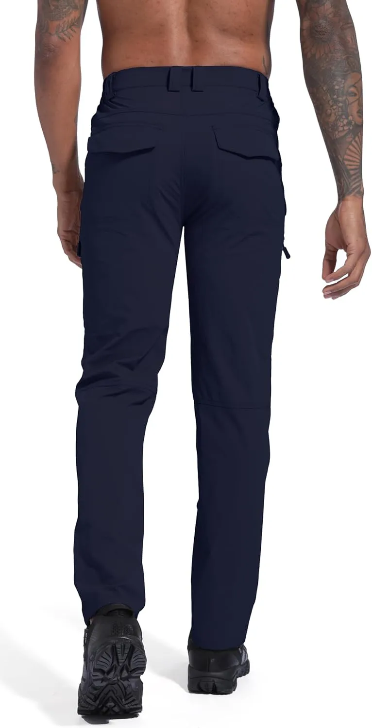 Men's Lightweight Hiking Cargo Pants Waterproof Quick Dry Travel Fishing Climbing Work Outdoor Pants
