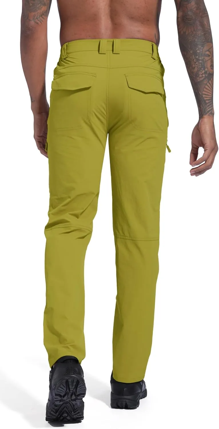 Men's Lightweight Hiking Cargo Pants Waterproof Quick Dry Travel Fishing Climbing Work Outdoor Pants