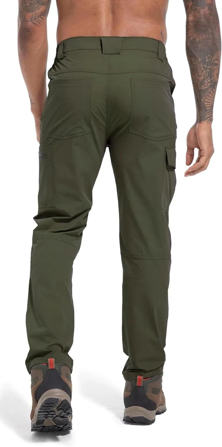 Men's Lightweight Hiking Cargo Work Pants Quick Dry Water Resistant Fishing Travel Climbing Outdoor Stretch Pants